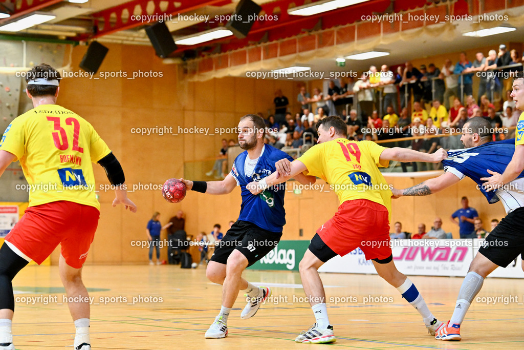 SC Ferlach vs. UHK Krems | #32 HOFMANN Paul UHK KREMS, #57 LEBAN Patrik SC Ferlach, #19 Knez Domen UHK KREMS, #81 MILICEVIC Adrian SC Ferlach, SC Ferlach vs. UHK Krems, SC Ferlach vs. UHK Krems am 02.05.2026 in Ferlach (Ballspielhalle Ferlach), Austria, (Photo by Bernd Stefan)