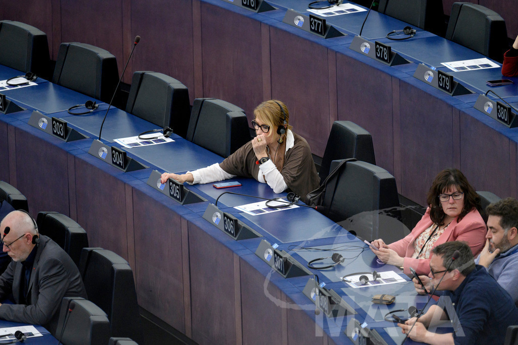 _DWI0259 | Inma RODRÍGUEZ-PIÑERO (305); Isabel GARCÍA MUÑOZ (307); Jonás FERNÁNDEZ (308);  Tiemo WÖLKEN (309). Das Europäische Parlament in Straßburg, 22.04.2024 - Realisiert mit Pictrs.com