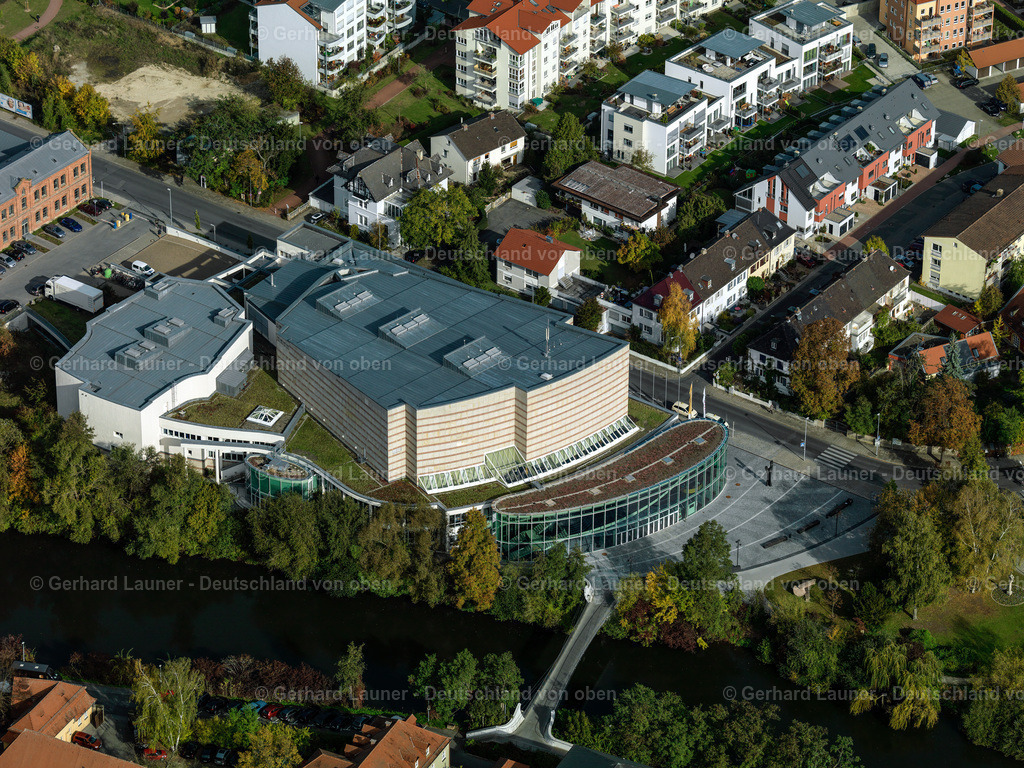 3198099 | BAMBERG 07.09.2021 Gebäude der Veranstaltungshalle Konzerthalle an der Mußstraße in Bamberg im Bundesland Bayern, Deutschland. Weiterführende Informationen bei: Bamberg Congress + Event GmbH. // Building of the indoor arena Konzerthalle on Mussstrasse in Bamberg in the state Bavaria, Germany. Further information at: Bamberg Congress + Event GmbH. Foto: Gerhard Launer