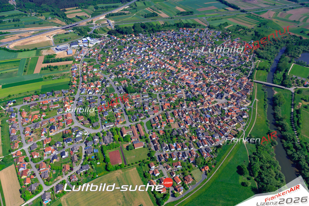 Das Luftbild der Stadt Kemmern wurde 2018 vom Flugzeug heraus erstellt (keine Drohne) Aufnahmehöhe ca.400 Meter- hohe Auflösung für beste Druck-Qualität