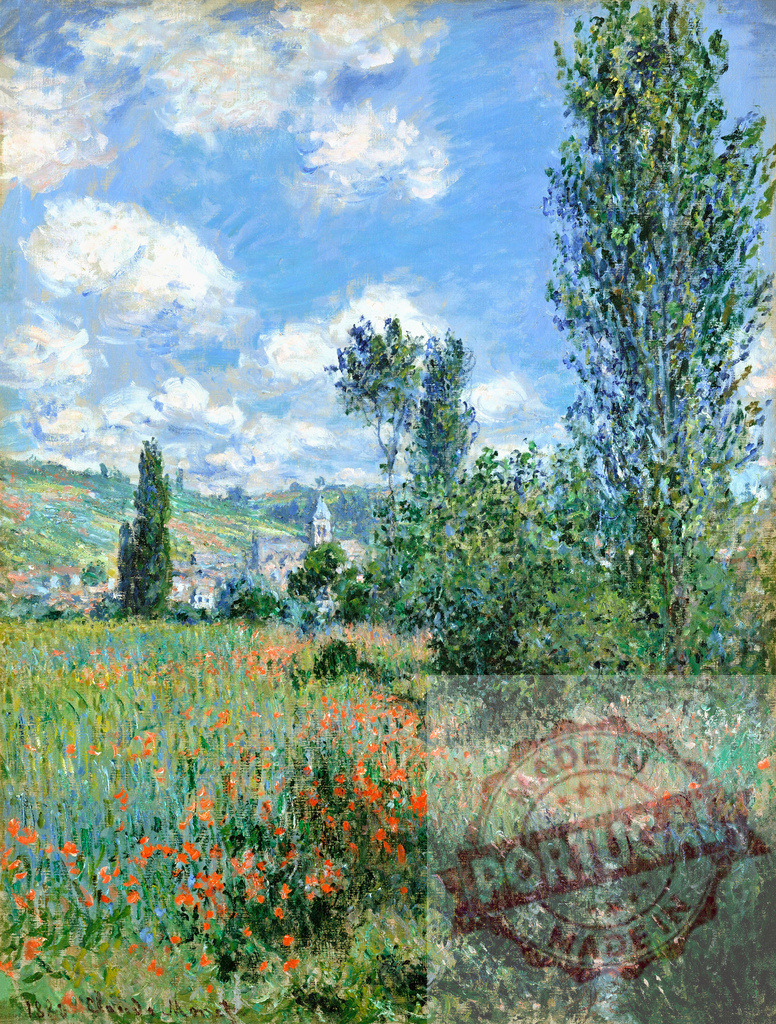 View of Vétheuil (1880) by Claude Monet, high resolution famous painting. Original from The MET. Digitally enhanced by rawpixel. | View of Vétheuil (1880) by Claude Monet, high resolution famous painting. Original from The MET. Digitally enhanced by rawpixel. - Realisiert mit Pictrs.com
