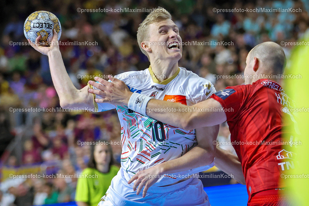 KoeEHF08062401177 | 08.06.2024, Köln, Handball, TruckScout24 EHF FINAL4, Machineseeker Champions League Men, Lanxess-Arena, Halbfinale, SC Magdeburg - Aalborg Handbold: Gisli Kristjansson (SC Magdeburg)
