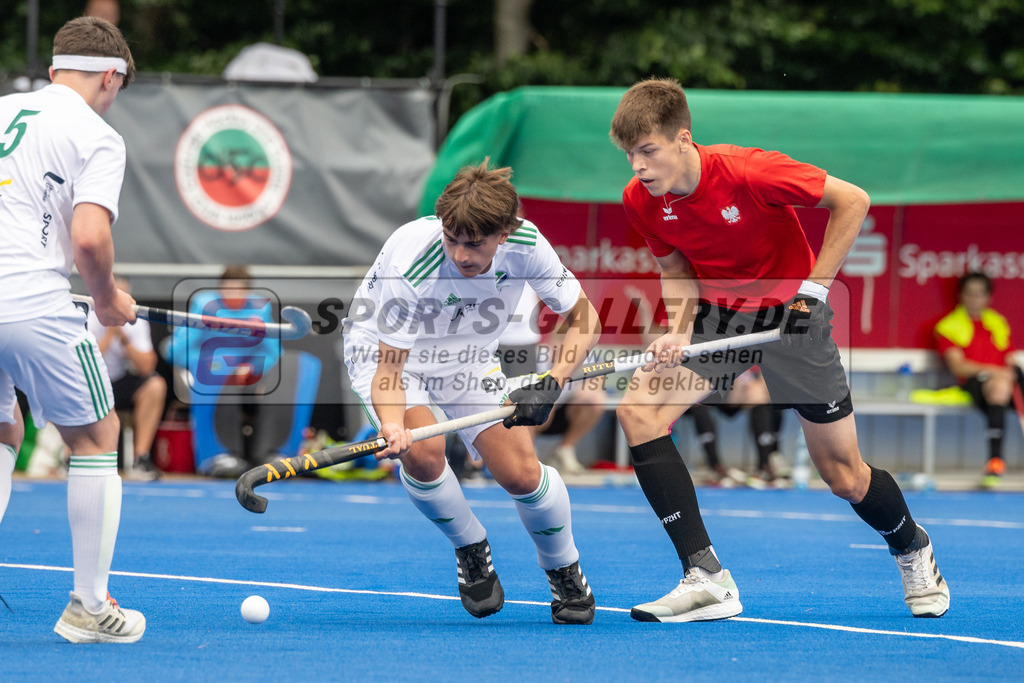 SFE_20230715_0008 | EuroHockey EM U18 Boys Ireland vs Poland am 15.07.2023 in Krefeld (Gerd-Wellen-Hockeyanlage), Photo: Stephan Fehrmann 2023 (Sports-Gallery)