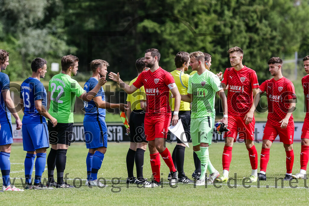 2023-07-08_018_FC_Langengeisling_gegen_TSV_Buchbach | Erding, Deutschland, 08.07.2023:
Fußball, Bezirksliga Oberbayern Ost 2023 / 2024, Testspiel, FC Langengeisling gegen TSV Buchbach, Endergebnis: 0:6

Maximilian Hintermaier (FC Langengeisling, #13), Torwart Christian Brader (FC Langengeisling, #1), Hannes Dornauer (FC Langengeisling, #33), Philipp Walter (TSV Buchbach, #6), Torwart Ludwig Zech (TSV Buchbach, #1), Maximilian Manghofer (TSV Buchbach, #4), Manuel Mattera (TSV Buchbach, #13)

Foto: Christian Riedel / fotografie-riedel.net