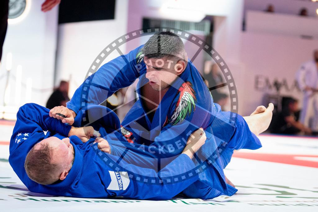 20231107PBB6752 | Fighters compete during the AJP World Master Championship in the Mubadala Arena in Abu Dhabi, Arab United Emirates, on November 7, 2023.
