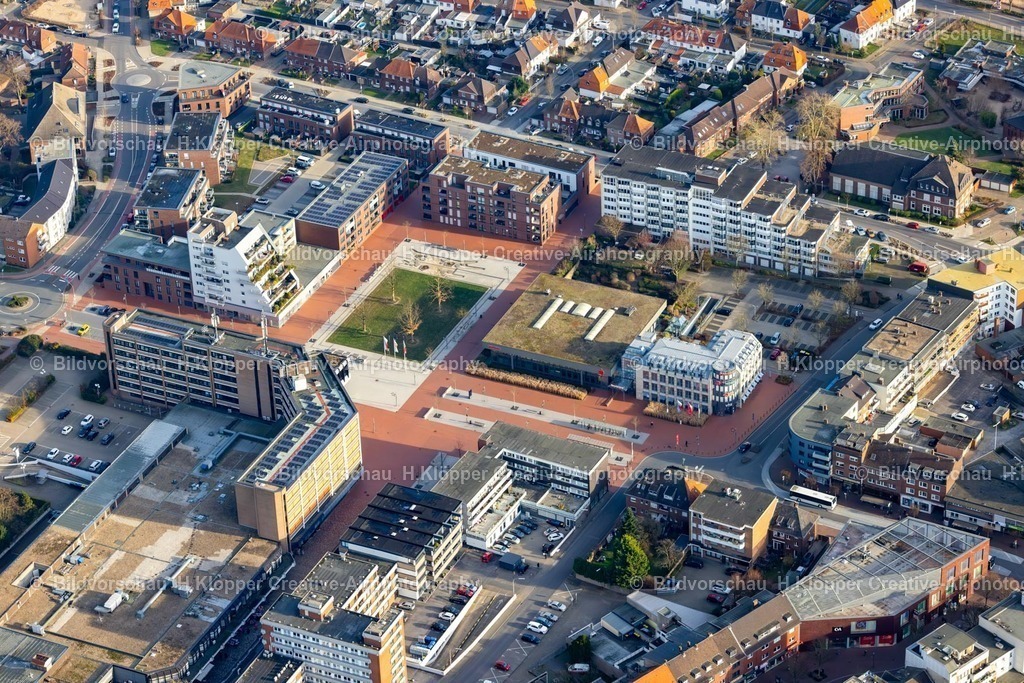 Luftbild Kamp-Lintfort-8346 | Luftbild Stadtzentrum im Innenstadtbereich in Kamp-Lintfort - Realisiert mit Pictrs.com