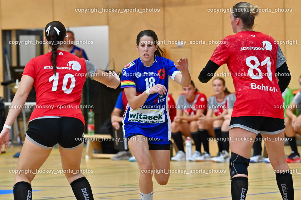 SC Ferlach Damen vs. WAT Atzgersdorf 3.9.2022 | #10 MOMCILOVIC Iva, #18 OGRIS Lisa Marie, #81 BOHNEN Alina