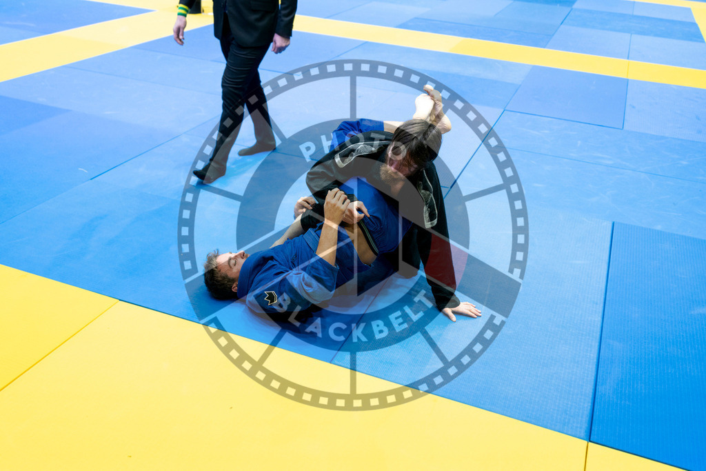 20240121PBB5755 | Fighters compete during the second day of the IBJJF European Championship in Paris, France, on January 21, 2024.