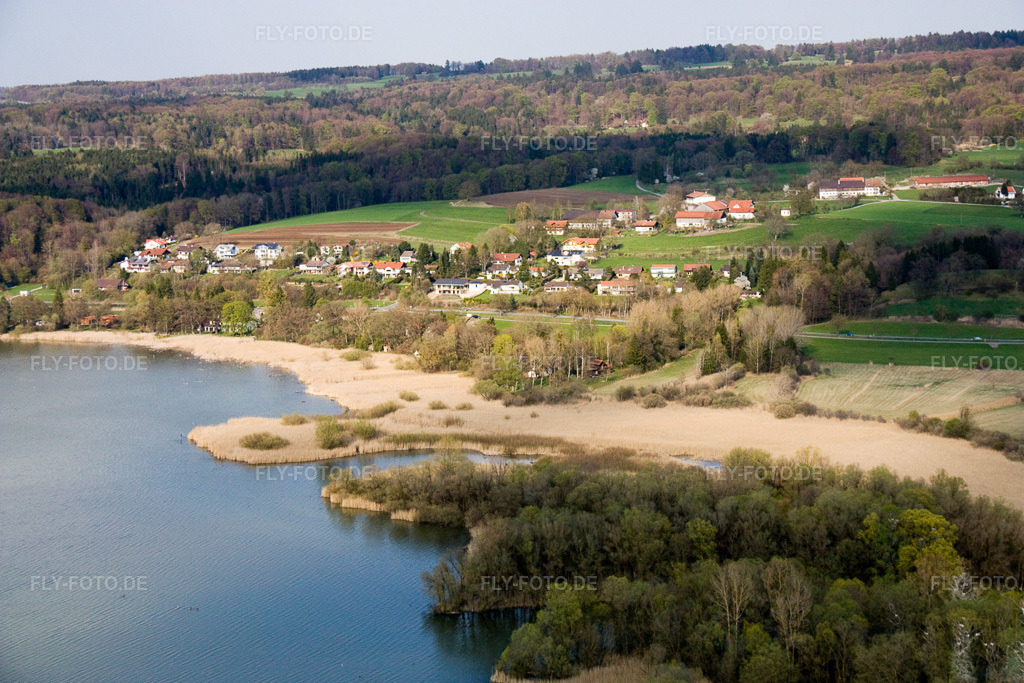 Luftbild: Schilfufer am Ammersee bei Aidenried in Ammersee im Bundesland Bayern in Deutschland. Foto: IMG_17868.jpg vom 15.04.2009 durch Werner Riehm/FLY-FOTO.de