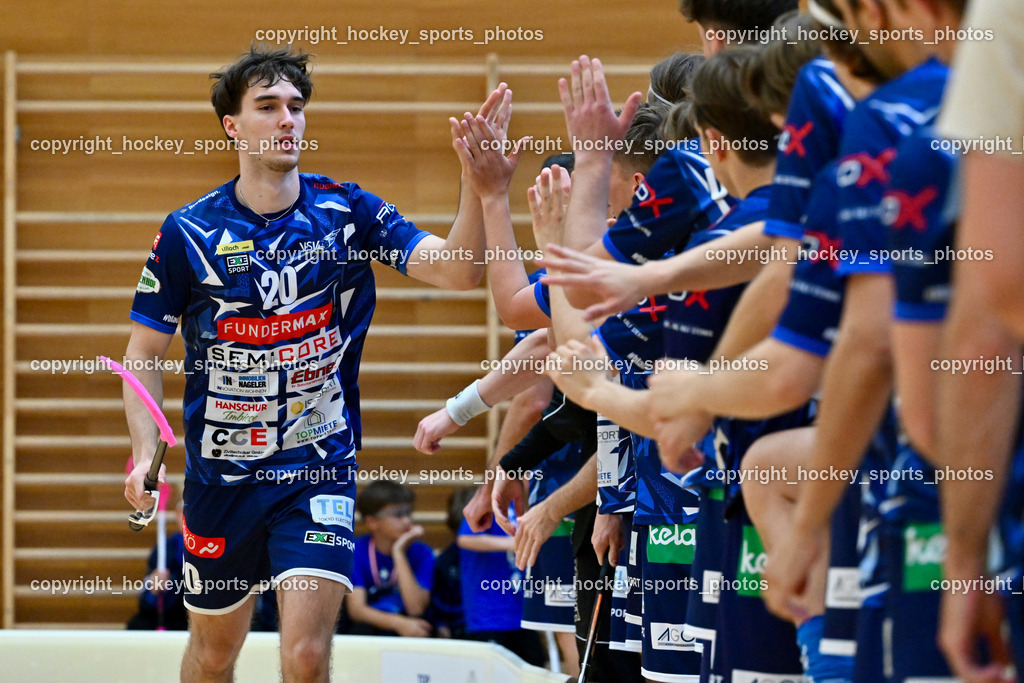 VSV Unihockey vs. Wiener Floorball Verein | #20 David Gredler VSV Unihockey, VSV Unihockey vs. Wiener Floorball Verein, VSV Unihockey vs. Wiener Floorball Verein am 18.05.2025 in Villach (Ballspielhalle St. Martin), Austria, (Photo by Bernd Stefan)
