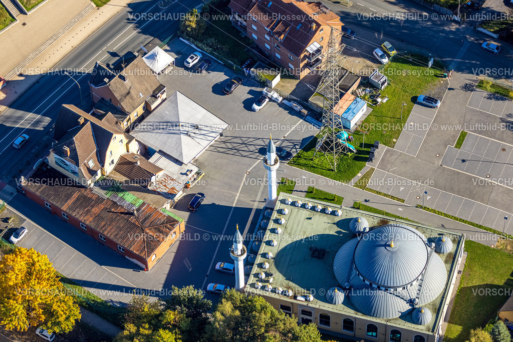 Hamm251001810 | Luftbild, DitiB Ulu Camii Moschee, Islamische Gemeinde, Stadtbezirk Herringen, Hamm, Ruhrgebiet, Nordrhein-Westfalen, Deutschland