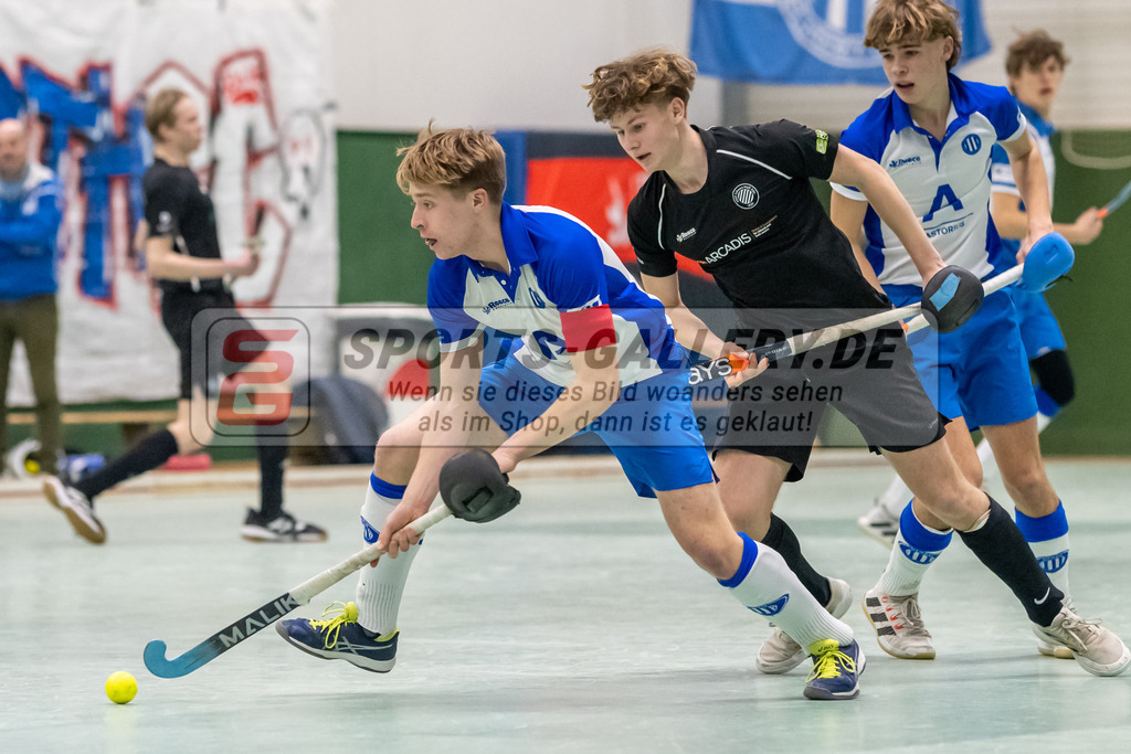 SFE_20230304_0015 | Deutsche Meisterschaft Männliche U16 Halle 2023 am 04.03.2023 in Köln (KTHC Stadion Rot-Weiss Köln Tennis and Hockey Club), Photo: Stephan Fehrmann 2022 (Sports-Gallery)