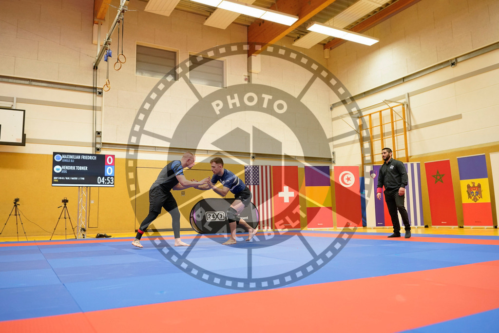 20240203PBB09731 | Fighters compete during the Brazilian Jiu-Jitsu Championship of the AJP Tour in Maintal by Frankfurt am Main, Germany, on February 2, 2024.