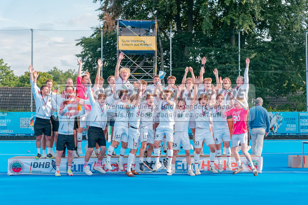 HK_20230716_902550 | Euro Hockey WU18 Siegerehrungen Championship Girls &amp; Boys am 16.7.2023 CHTC , Krefeld ,