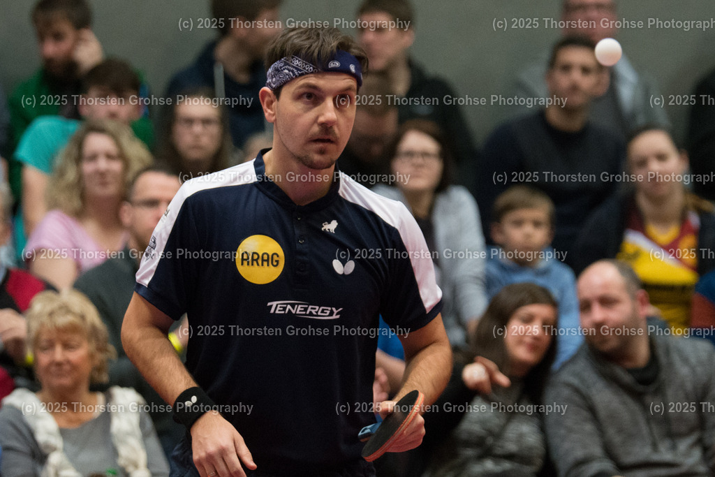 TTBL TTC Fulda-Maberzell vs. Borussia Duesseldorf | Timo BOLL (Borussia Duesseldorfl); TTBL TTC Fulda-Maberzell vs. Borussia Duesseldorf, Tischtennis-Bundesliga - 12. Spieltag am 21.01.2018 in der Hubtex Arena in Fulda, (Deutschland) - Realisiert mit Pictrs.com