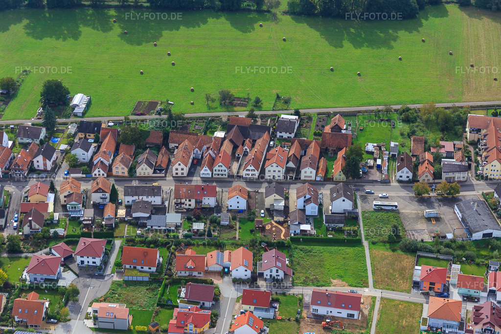 Luftbild: Saarstr in Kandel im Bundesland Rheinland-Pfalz in Deutschland. Foto: IMG_072806.jpg vom 19.09.2014 durch Werner Riehm/FLY-FOTO.de