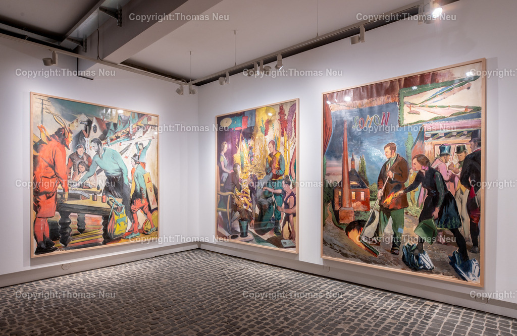 44_Neo_Rauch_Museum_Bensheim | 6.7.2024, bbe, Museum Bensheim, Ausstellung Neo Rauch "im Papiergrund", ,, Bild: Thomas Neu