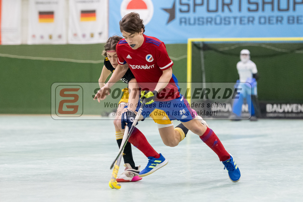 SFE_20230305_0005 | Deutsche Meisterschaft Männliche U16 Halle 2023 am 05.03.2023 in Köln (KTHC Stadion Rot-Weiss Köln Tennis and Hockey Club), Photo: Stephan Fehrmann 2022 (Sports-Gallery)