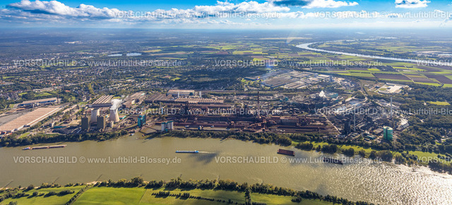Duisburg241002812 | Luftbild, Hüttenwerke Krupp Mannesmann GmbH HKM am Fluss Rhein, Hüttenheim, Duisburg, Ruhrgebiet, Nordrhein-Westfalen, Deutschland, Duisburg-S