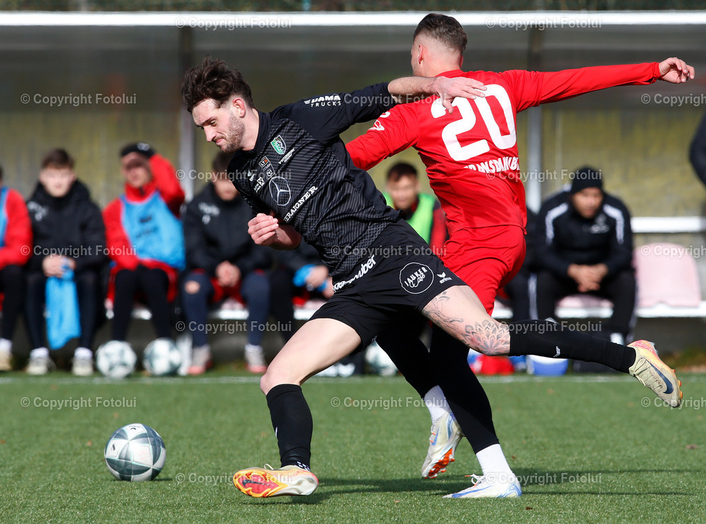 A_LUI_01022025_06 | SPORT FUSSBALL TESTSPIEL ASKOE OEDT 1B-UFC HAMA TRUCKS ROHRBACH-BERG 01.02.2025IM BILD :MICHAEL LEONHARTSBERGER   (OEDT1B) UND  (ROHRBACH) FOTO:FOTOLUI