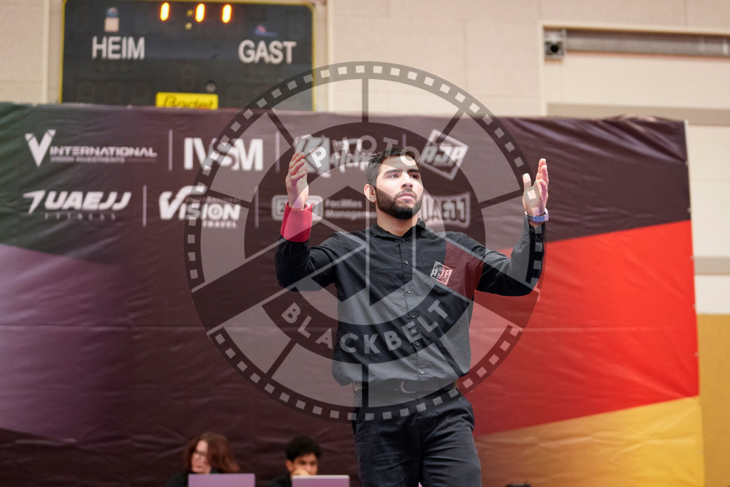 20240203PBB08960 | Fighters compete during the Brazilian Jiu-Jitsu Championship of the AJP Tour in Maintal by Frankfurt am Main, Germany, on February 2, 2024.