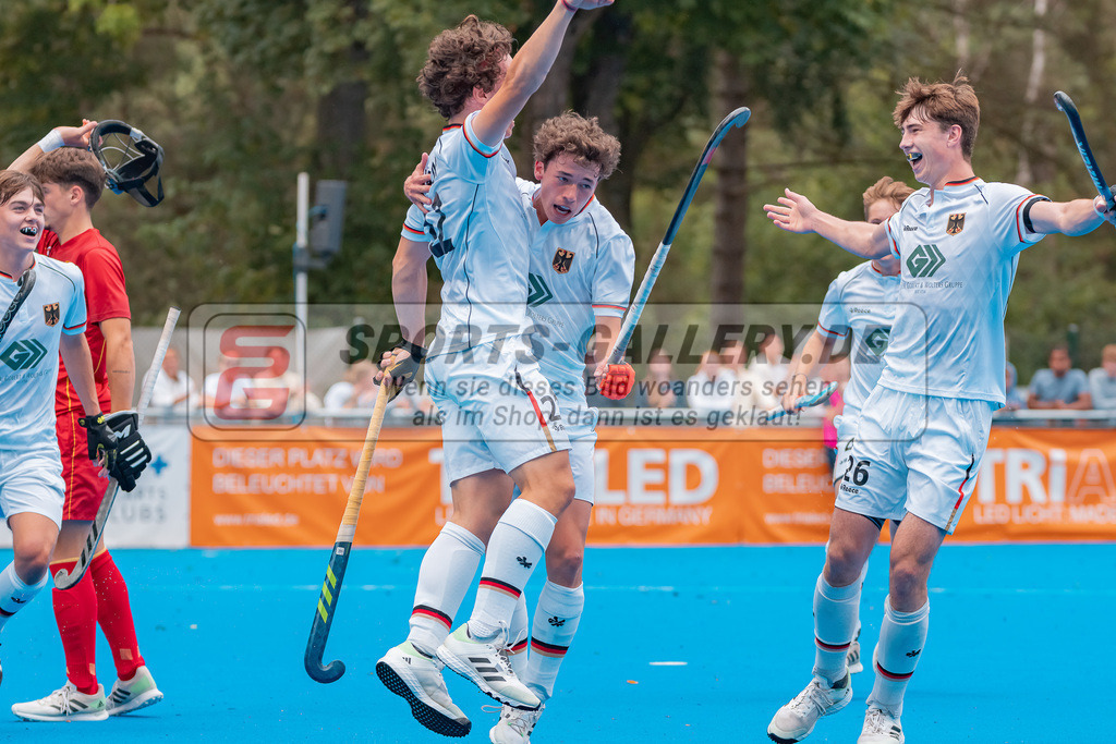 HK_20230715_102478 | Euro Hockey MU18 SF2 Spain vs Germany Championship Girls &amp; Boys am 15.7.2023 CHTC , Krefeld ,