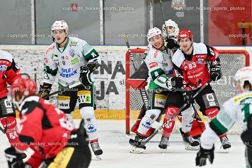 HDD Jesenice vs. EC Bregenzerwald 30.9.2022 | #19 Tschofen Marlon, #8 Matzka Moritz, #83 Kumanovic Lovro