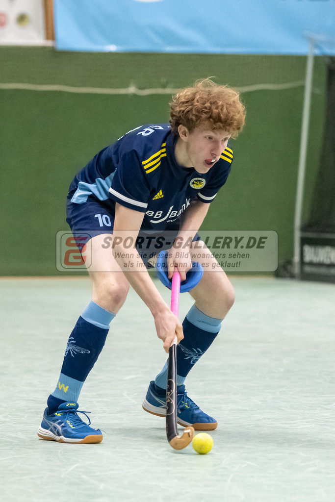 SFE_20230304_0027 | Deutsche Meisterschaft Männliche U16 Halle 2023 am 04.03.2023 in Köln (KTHC Stadion Rot-Weiss Köln Tennis and Hockey Club), Photo: Stephan Fehrmann 2022 (Sports-Gallery)