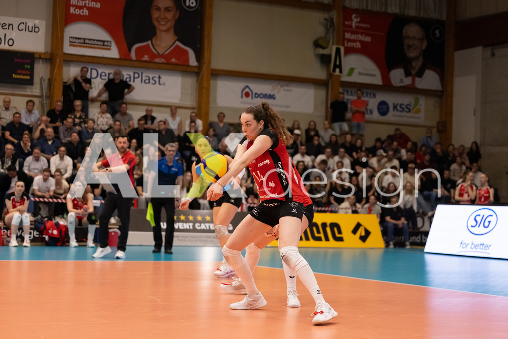 Volleyball I Frauen I Saison 2025-2026 I Volleyball NLA | Women I  Playoffs Finals 2/5 I  VC Kanti Schaffhausen - viteos NUC I  10.04.2026 | 14 Josipa Marković (HR) (VC Kanti Schaffhausen) – Aussen - Realisiert mit Pictrs.com