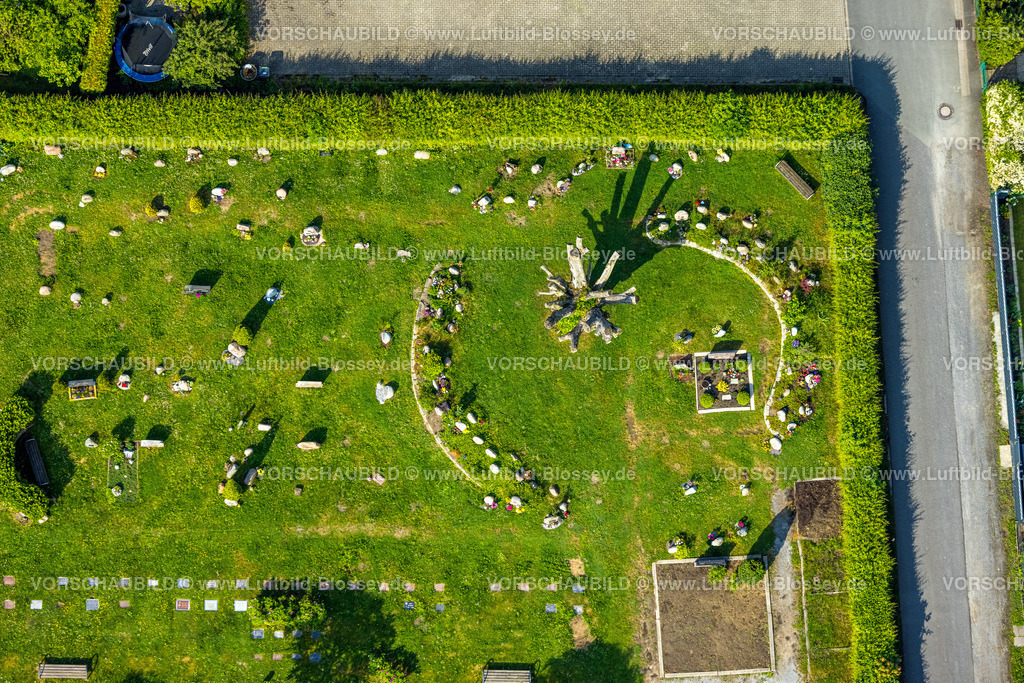 Hamm220501235 | Luftbild, Evang. Friedhof Wieschershöfen, Pelkum, Hamm, Ruhrgebiet, Nordrhein-Westfalen, Deutschland