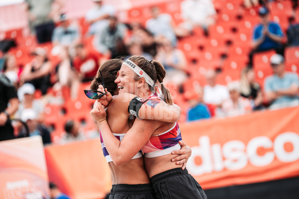 Beachvolleyball | Frauen | Allianz German Beach Tour 2024 | Tourstop Kühlungsborn 2 | 16.08.2024 | v.l. Kira Walkenhorst und Isabel Schneider