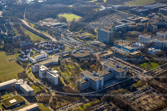 Dortmund230200714 | Luftbild, H-BAhn Schwebebahn, TU Technische Universität Dortmund, Eichlinghofen, Dortmund, Ruhrgebiet, Nordrhein-Westfalen, Deutschland