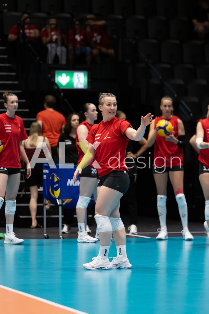 Austria v Switzerland - CEV European League Women | KRIENS, SWITZERLAND - JUNE 14: ORIANE HÄMMERLI of Switzerland during the CEV European League match between Austria and Switzerland at Pilatus Arena on June 14, 2026 in Kriens, Switzerland. - Realisiert mit Pictrs.com