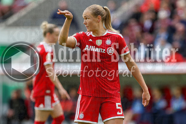14.05.2026, GER, Fussball, Frauen, DFB-Pokal, Finale, Saison 2025/2026, VfL Wolfsburg - FC Bayern München | Magdalena Eriksson (Bayern) gestikuliert, Gestik und Mimik