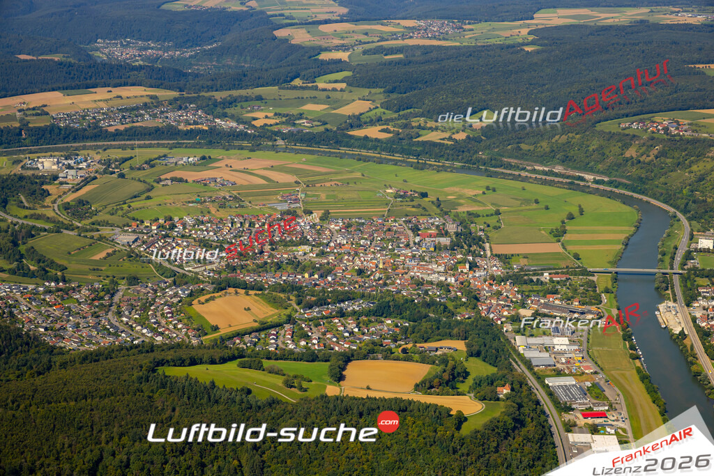 Das Luftbild zeigt :  Obrigheim - Die Luftaufnahme wurde 2024 vom UL-Flugzeug aus erstellt ( keine Drohne ) - Hochauflösende Luftaufnahme - Für grossformatige Ausdrucke geeignet. Die Geschenkidee !Mit Lizenz und Bildrechte bestellbar