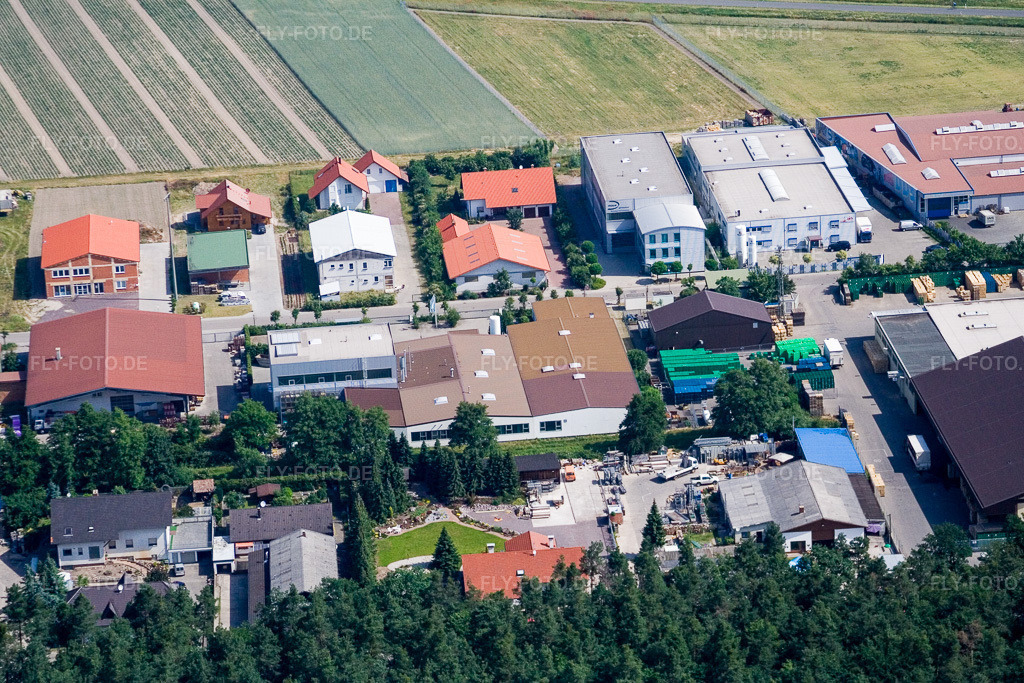 Luftbild: Gewerbegebiet Im Gereut in Hatzenbühl im Bundesland Rheinland-Pfalz in Deutschland. Foto: IMG_2806.jpg vom 18.06.2006 durch Werner Riehm/FLY-FOTO.de