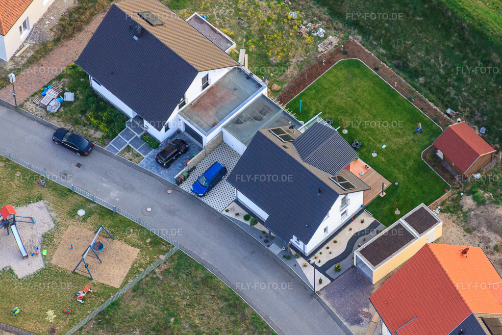 Luftbild: Forstlandallee in Jockgrim im Bundesland Rheinland-Pfalz in Deutschland. Foto: IMG_63402.jpg vom 28.03.2014 durch Werner Riehm/FLY-FOTO.de