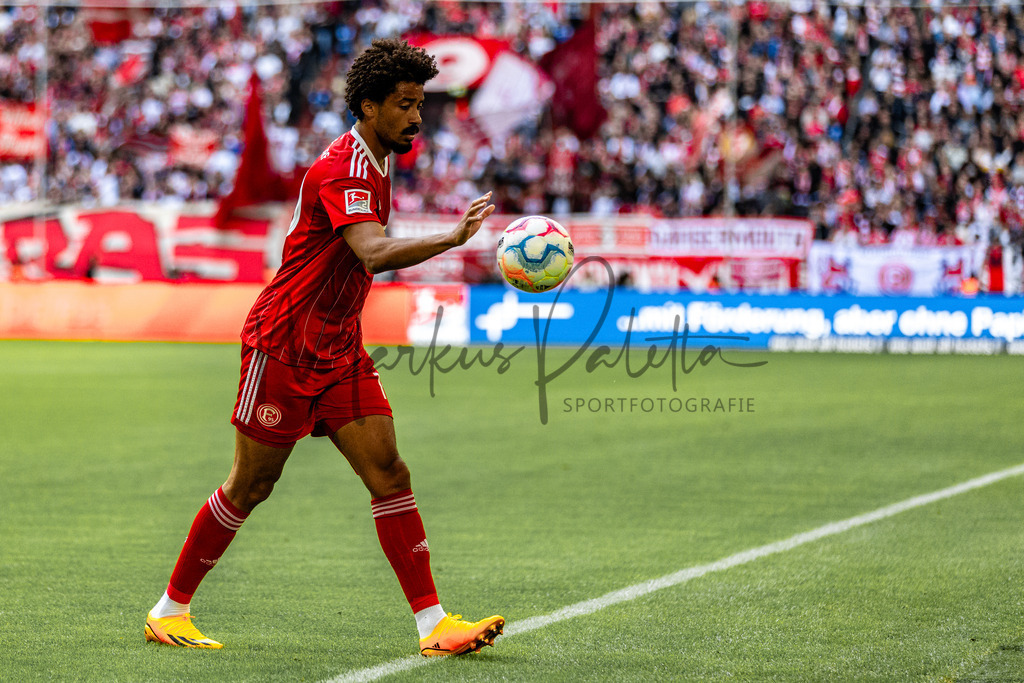 Fortuna Düsseldorf vs. Karlsruher SC | Düsseldorf, 30.04.2023: 2. Bundesliga, 30. Spieltag, Fortuna Düsseldorf gegen Karlsruher SC in der Merkur Arena in Düsseldorf. Foto: sportfotografie.ms | Markus Paletta - Realisiert mit Pictrs.com