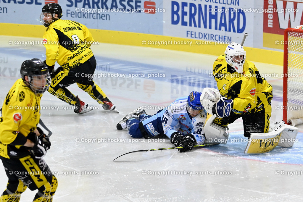ESC Steindorf vs. EC Spittal Hornets 3.12.2022 | #18 Pöck Markus Jubel, #41 Ameisbichler Lukas, 
