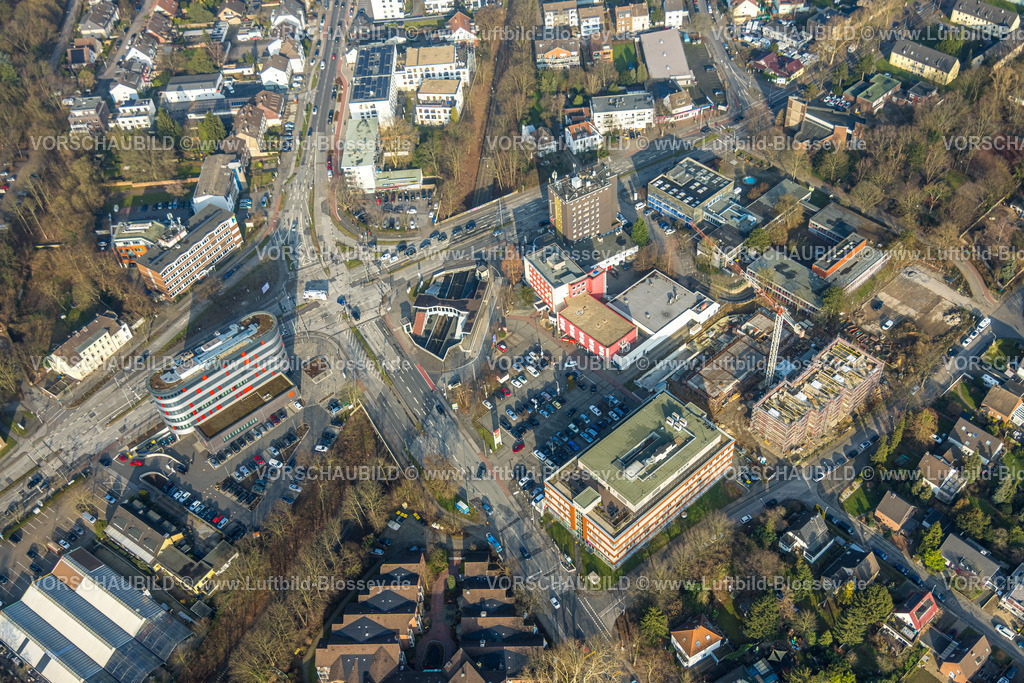 Duisburg260100517 | Luftbild, Neubau Baustelle Sittardsberg, Straßenkreuzung Sittardsberger Allee und Altenbrucher Damm, U-Bahn Station, Hotel Sittardsberg, Buchholz, Duisburg, Ruhrgebiet, Nordrhein-Westfalen, Deutschland