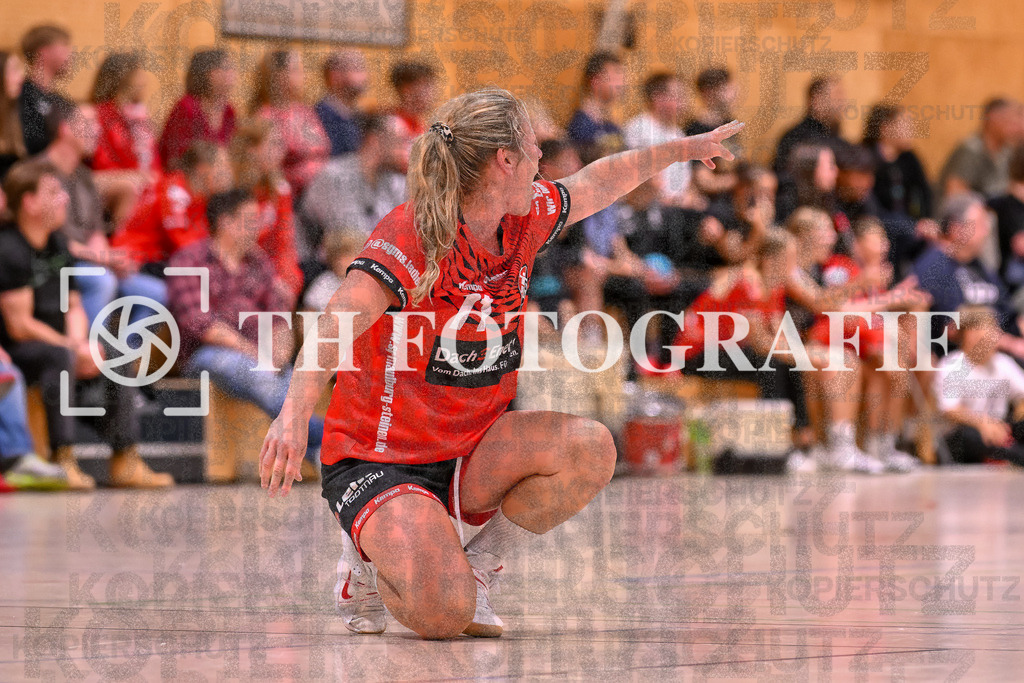 GER, SG Maulburg/Steinen - SV Allensbach 2, Frauen-Handball, Oberliga Suedbaden, 1. Spieltag, Saison 2024/2025, 28.09.2024 | Sabrina Gruber (SG Maulburg/Steinen, #71) mit Emotion.GER, SG Maulburg/Steinen - SV Allensbach 2, Frauen-Handball, Oberliga Suedbaden, 1. Spieltag, Saison 2024/2025, 28.09.2024Foto: TH Fotografie/Thomas Hess