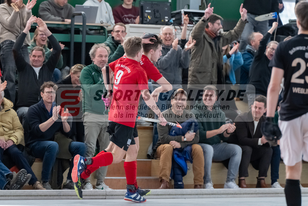 HK_20250202_102471 | 2. Bundesliga Halle Herren Club Raffelberg - Schwarz Weiss Köln am 2.2.2025 Halle am Raffelberg, Duisburg ,