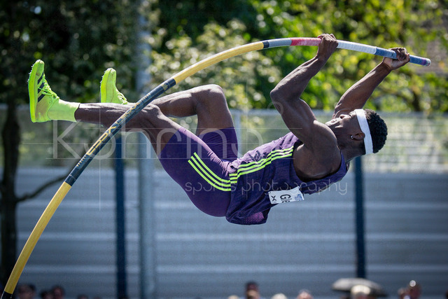 Multisport Event; Ratingen, 28.06.2026 | RATINGEN, GERMANY - JUNE 28, 2026 : Makenson Gletty (FRA / France) competing in the decathlon’s pole vault during the Multisport Event at Stadion Ratingen on June 28, 2026 in Ratingen, Germany.