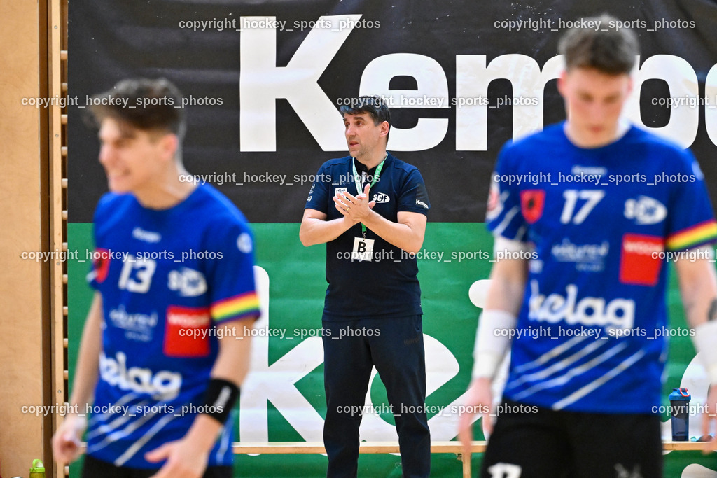 SC Ferlach vs. ALPA HC Hard | Headcoach SC Ferlach BEGUS Robert, SC Ferlach vs. ALPA HC Hard, SC Ferlach vs. ALPA HC Hard am 30.04.2024 in Ferlach (Ballspielhalle Ferlach), Austria, (Photo by Bernd Stefan)