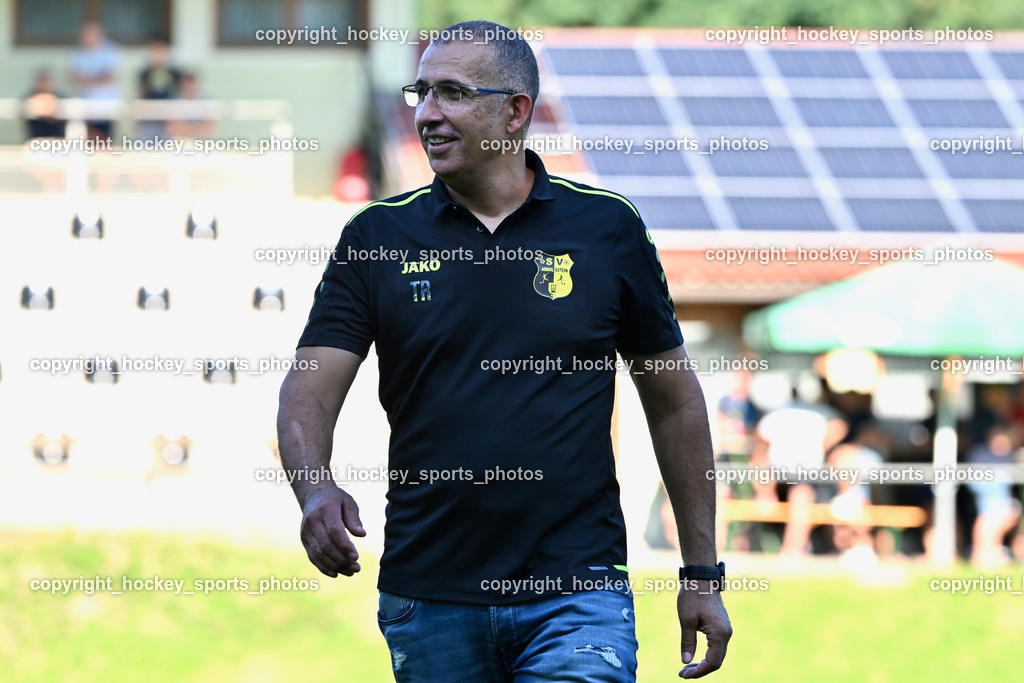 SV Arnoldstein vs. URC Thal Assling | Headcoach SV Arnoldstein Stevo Pipunic, SV Arnoldstein vs. URC Thal Assling, SV Arnoldstein vs. URC Thal Assling am 09.08.2025 in Arnoldstein (Waldparkstadion Arnoldstein), Austria, (Photo by Bernd Stefan)