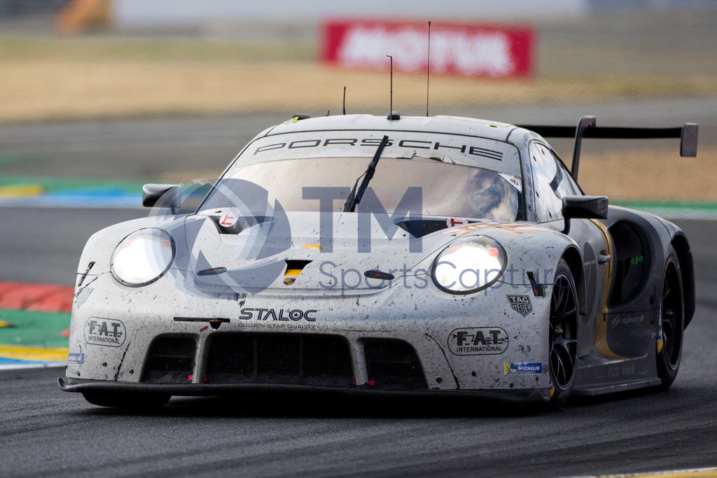Trainproduction-20230611-0099 | LE MANS,FRANCE,11.Jun.23 - MOTORSPORTS - WEC, FIA World Endurance Championships, 24 Hours of Le Mans, Circuit de la Sarthe, race. Image shows Michael Fassbender (IRL), Martin Rump (EST) and Richard Lietz (AUT/ Proton Competition). Photo: Trainproduction / Matthias Trinkl