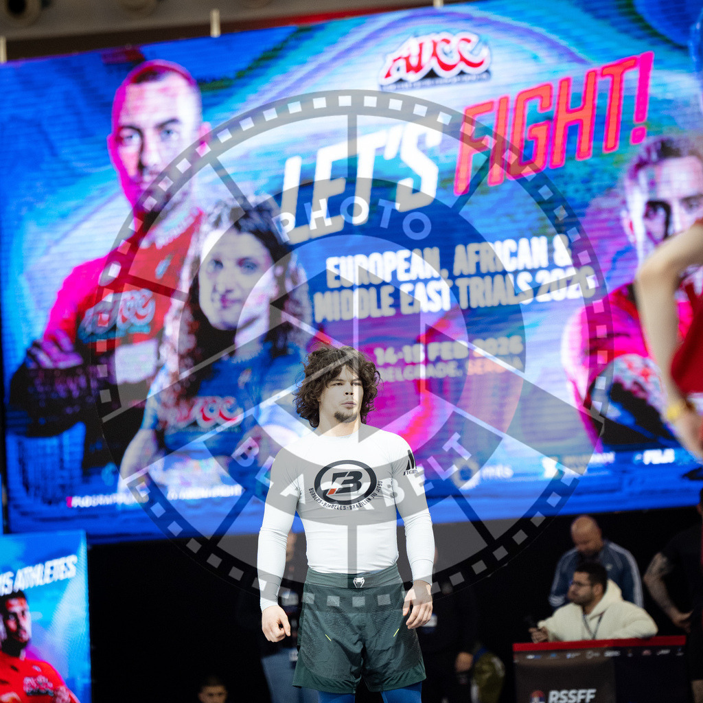 20260214PBB4710 | Fighters compete during the ADCC European Trials  competition day 1 in Belgrade, Serbia, on February 14, 2026.