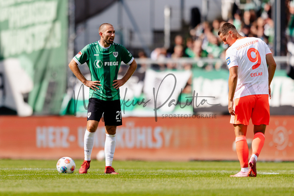 2. Bundesliga, Saison 2025/26, 5. Spieltag : SC Preußen Münster - Fortuna Düsseldorf | Münster, 14.09.2025: 2. Bundesliga, 5. Spieltag, SC Preußen Münster gegen Fortuna Düsseldorf im LVM-Preußenstadion in Münster. Foto: sportfotografie.ms | Markus Paletta - Realisiert mit Pictrs.com
