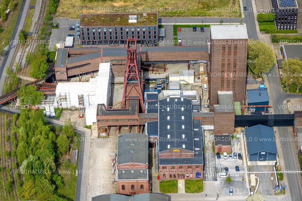 Essen240400383 | Luftbild, UNESCO-Welterbe Zollverein, Bullmannaue, Zeche Zollverein, Stoppenberg, Essen, Ruhrgebiet, Nordrhein-Westfalen, Deutschland
