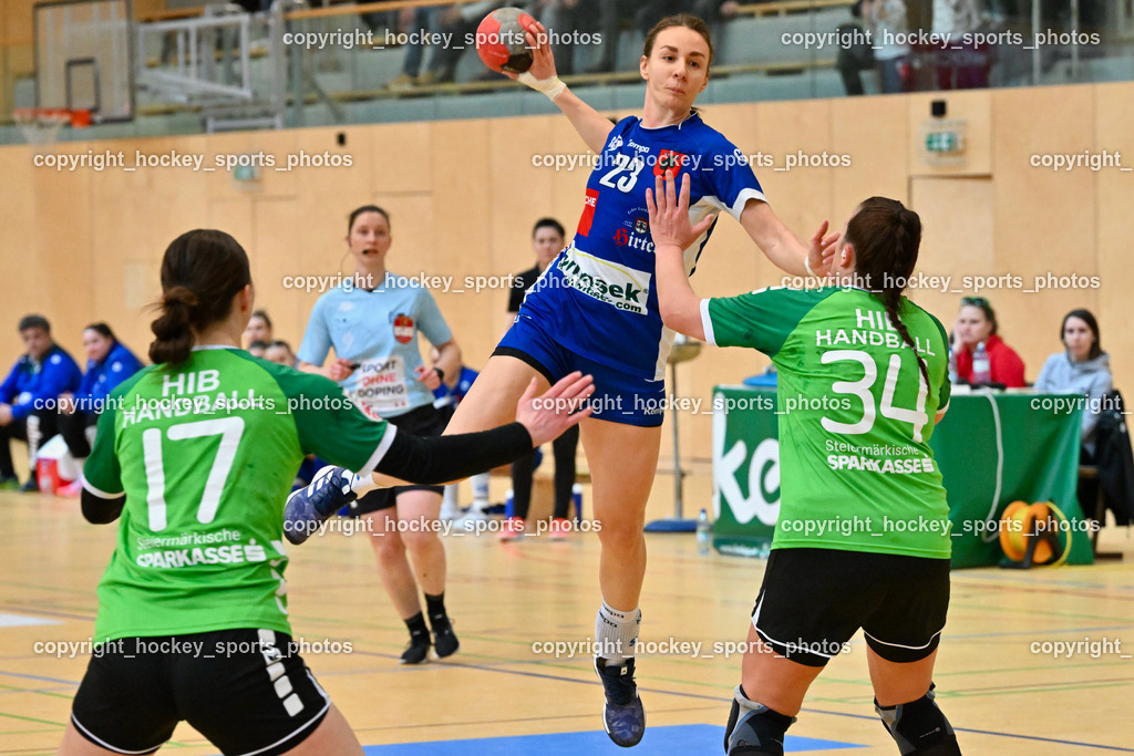 SC Ferlach Damen vs. HIB Graz 18.2.2023 | #23 Prevendar Dorotea, #34 Schuster Levak Slavica, #17 STRASSER Carina